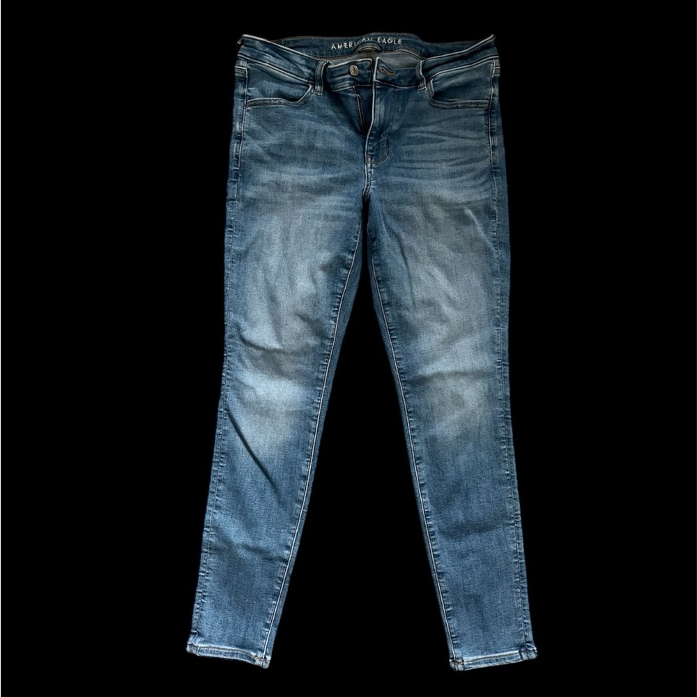 American Eagle Outfitters Blue Skinny Jeans with Stretch